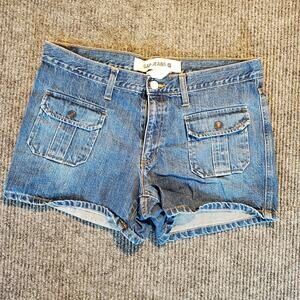 Gap Jeans Womens Shorts 10 Low Rise Denim Cargo Y2K Festival Style